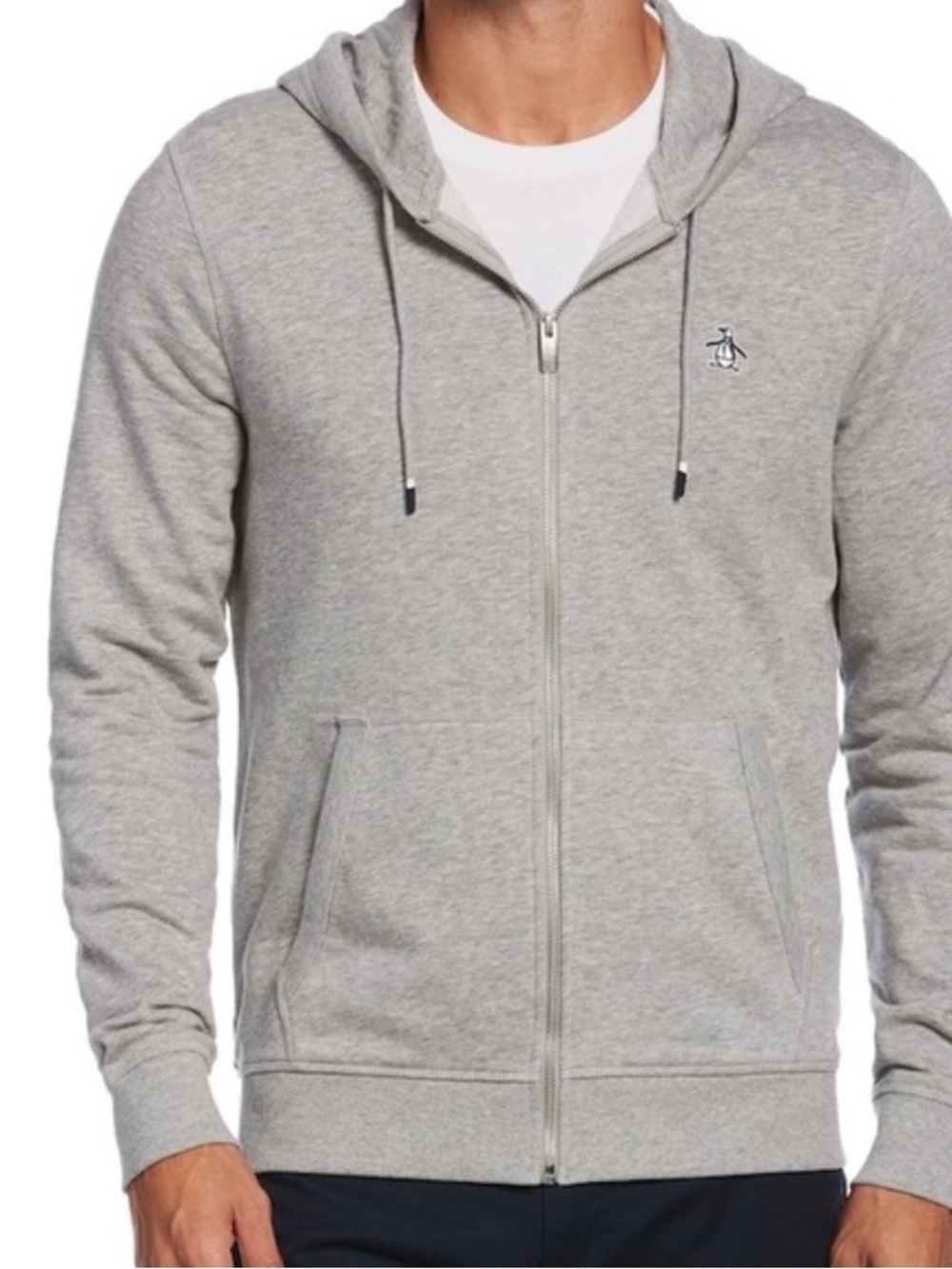 NWT Original Penguin Men’s Grey Zip Hoodie